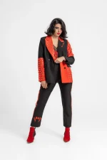 Blazer Rock and Roll de Lolina estilo patchwork en Girasol Murcia