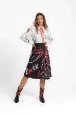 Camisa fluida con lazada de Lolina en Girasol Murcia
